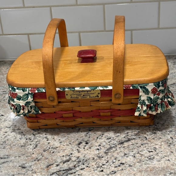 Vintage Longaberger 1996 Holiday Cheer Basket - Picture 14 of 16